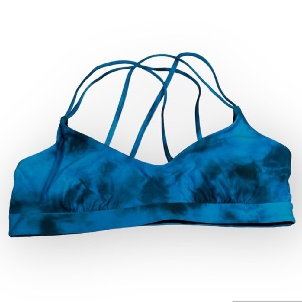 Citrus Swim Top Wm Large Blue Reversible Bikini Swimsuit Surf Beach Sporty NEW